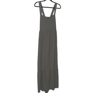 Express Charcoal Gray Sleeveless Maxi Dress with Wide Straps Size M